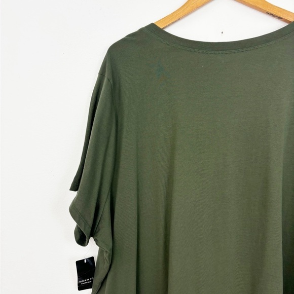 Torrid Olive Green “It’s Fall Y’all” Cotton Short Sleeves Round Neck Tee Size 5 - Picture 10 of 14